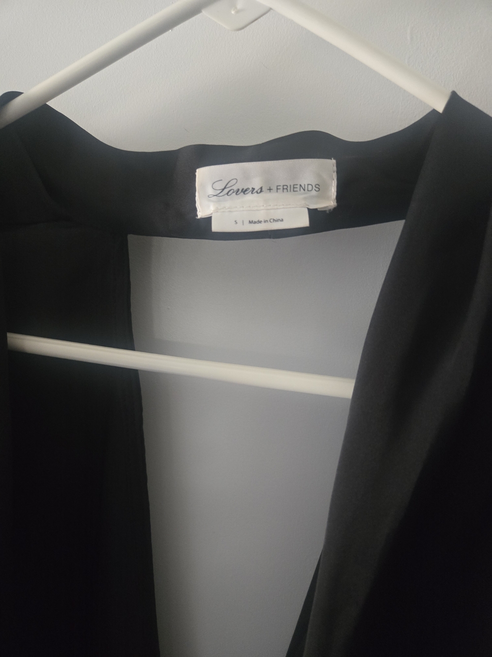 Lovers + Friends Black Plunge Wrap Blouse - Picture 8 of 13